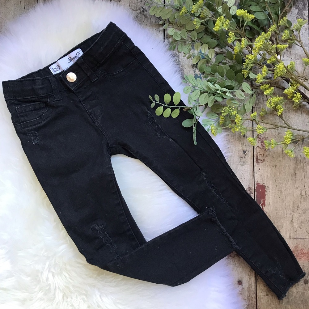 Denim co black skinny’s Sz 3/4 girls